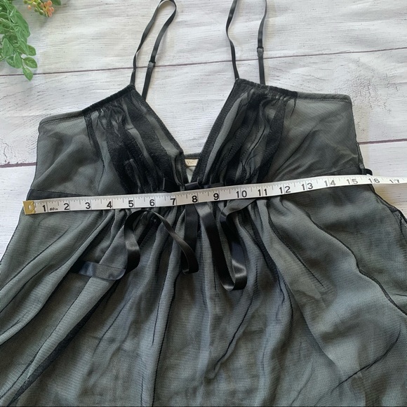 VICTORIA’S SECRET black babydoll size S - Picture 9 of 10